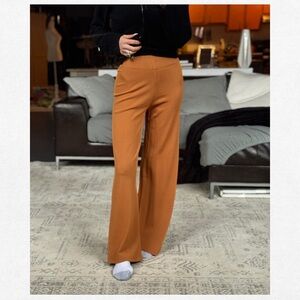 Cult Gaia Terracotta Wide-Leg Pants